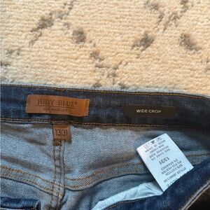 Judy Blue Women's Ankle Jeans - Deep Blue